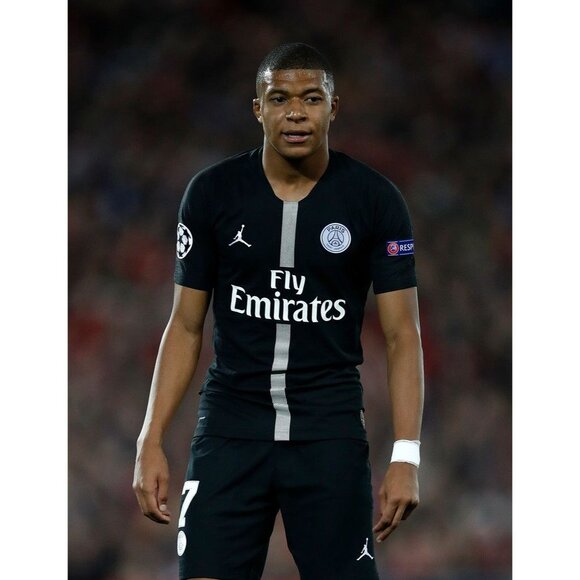 Mbappe Psg Paris Saint Germain 2018 2019 JORDAN VAPORKNIT Soccer Jersey L - Picture 10 of 10